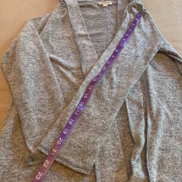 Earthbound Trading Company - Long open cardigan/duster with hood - Size S - Picture 4 of 6